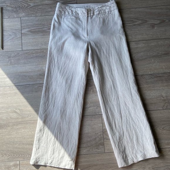 Melanie Lyne Linen Wide Leg Pants - Picture 1 of 15